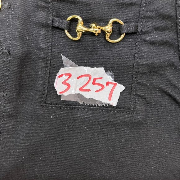 NWOT J BRAND Sabine Mid Rise Mini Vendetta Skirt Black GOLD BUTTON RARE UNIQUE - Picture 7 of 7